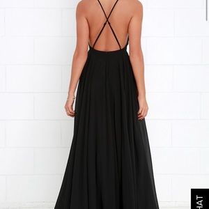 Lulus black maxi dress